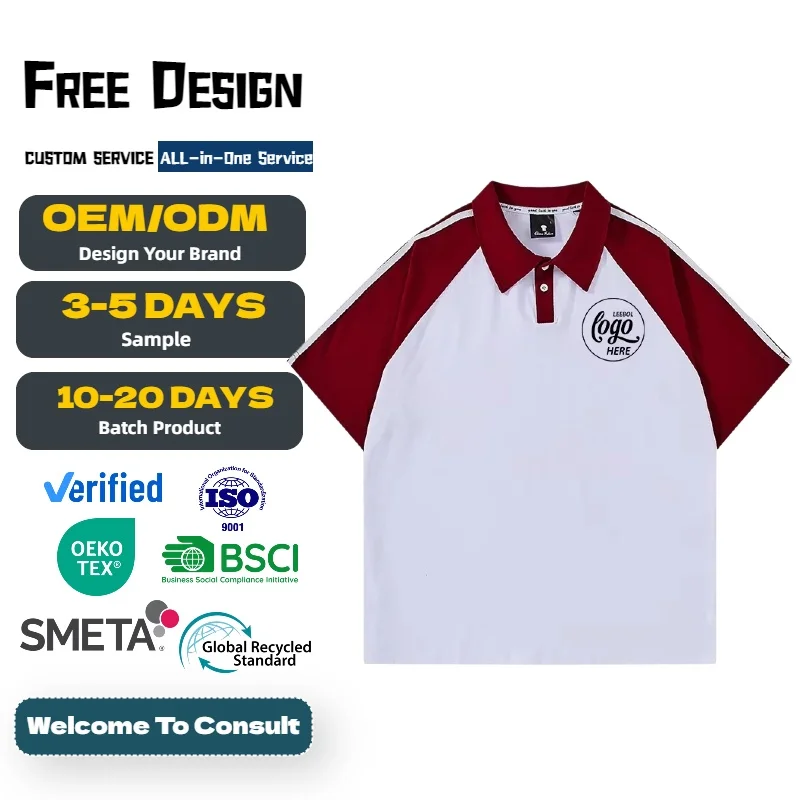 QUICK-DRY-Sport-School-Cotton-Polyester-Deodorization-Uniforms-Breathable-Mens-Tennis-Plain-Polo-Shirts