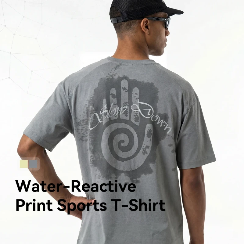 QUICKSHOW-Water-Activated-Print-Sports-Training-T-Shirts-Moisture-Wicking-Breathable-Activewear-Gym-Running-T-shirts-Unisex