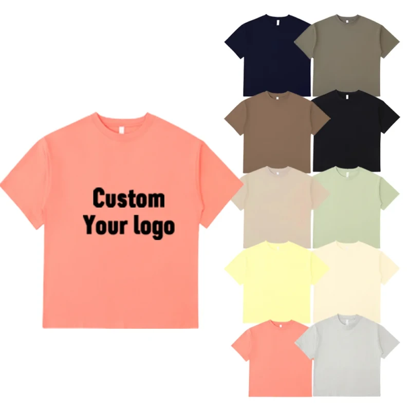 Qiyi-Mens-Casual-Fashion-Regular-Sleeve-Solid-Knitted-T-Shirt-100-Cotton-OEM-Printed-Breathable-Quick-Dry-Customizable-Neck