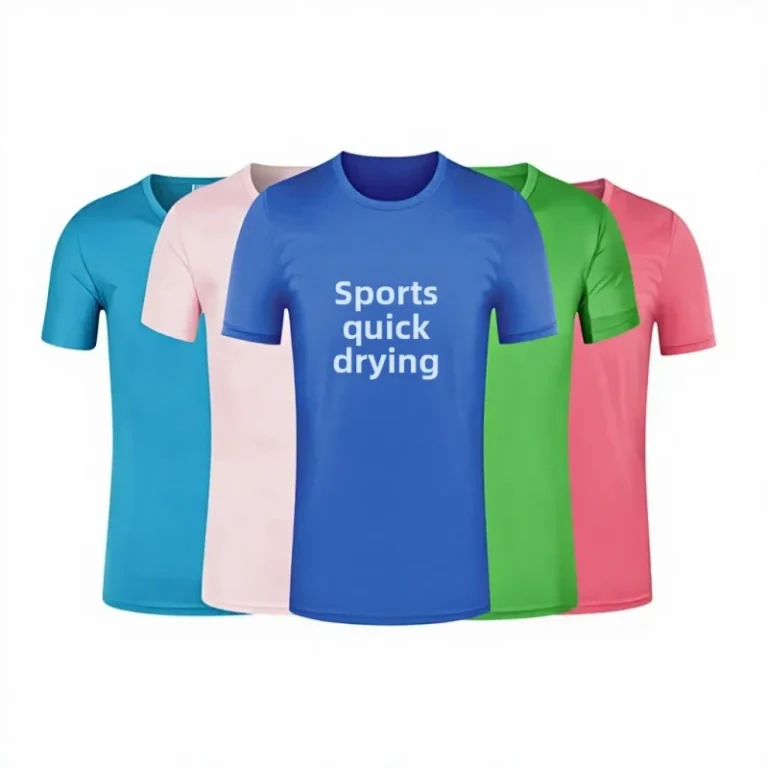 Quick-Dry-Crew-Neck-Solid-Loose-Fit-T-Shirt-Short-Sleeve-Screen-Custom-Advertising-Polyester-Unisex-Team-Uniform-2026Summer-1