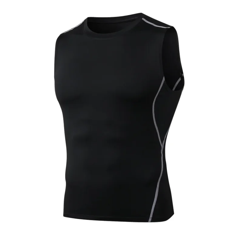 Quick-Dry-Mens-Sport-Wear-Fitness-Sleeveless-T-shirts