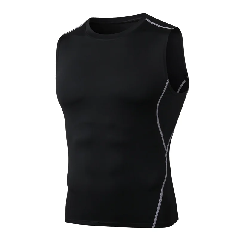Quick-Dry-Mens-Sport-Wear-Fitness-Sleeveless-T-shirts