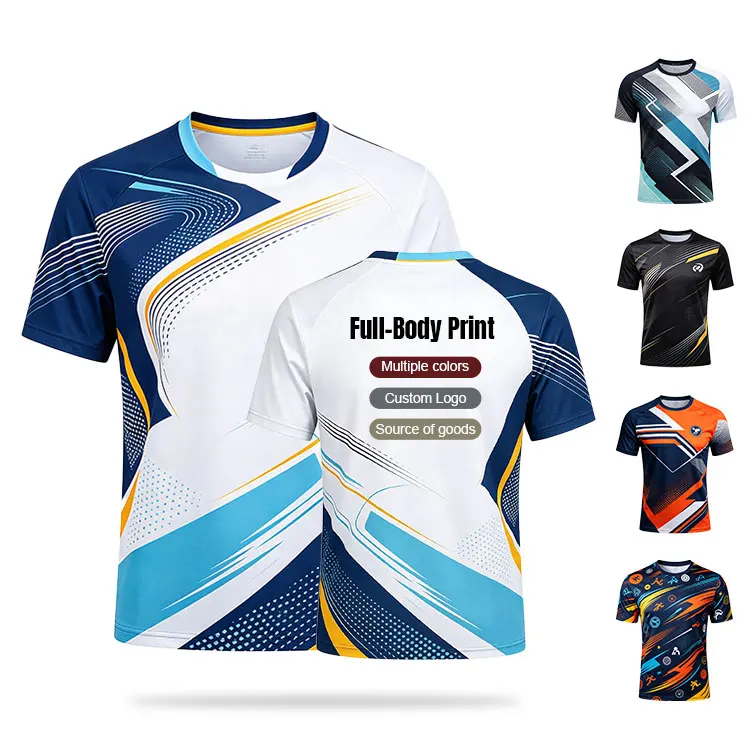 Quick-Dry-Polyester-Fabric-T-Shirt-Sublimation-Union-Advertising-T-shirt-Short-Sleeve-Crewneck-Full-Print-Sports-Tshirt-for-Men