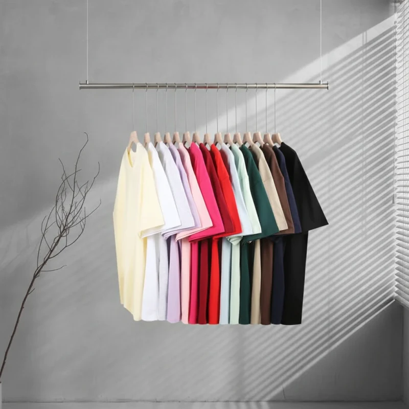 Quick-Dry-Polyester-T-Shirt-Slim-Fit-Breathable-Short-Sleeve-Daily-Layering-Casual-Wear-T-Shirt