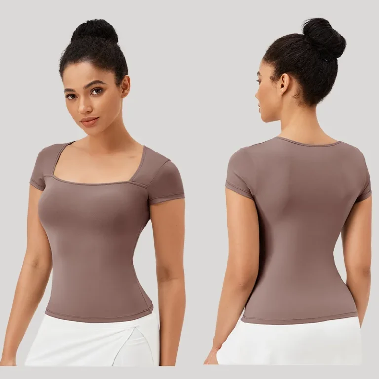Quick-Dry-Trim-Fit-Short-Sleeve-Lady-Custom-Sports-Yoga-Fitness-Gym-Workout-Plus-Size-T-Shirts-Top-for-Women