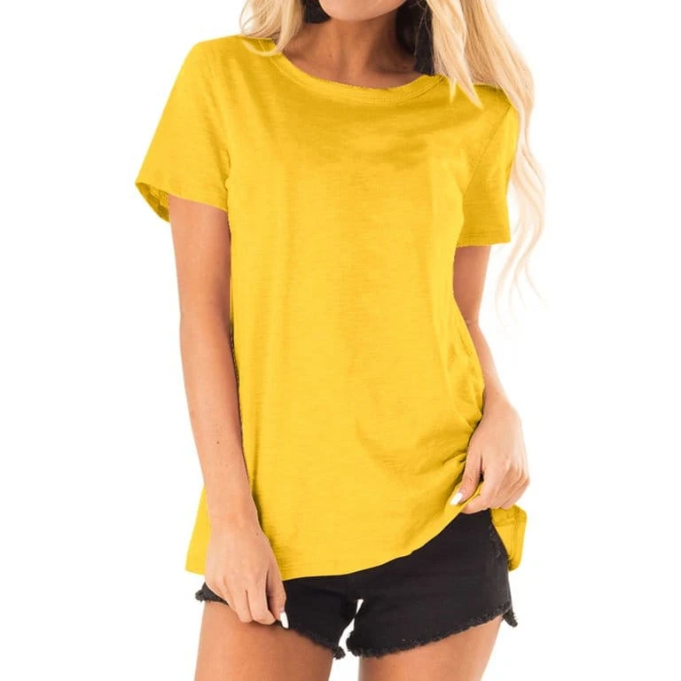 Quick-Dry-Womens-T-Shirts-100-Cotton-Blank-Womens-T-Shirt-Breathable-Short-Sleeves-Womens-T-Shirts