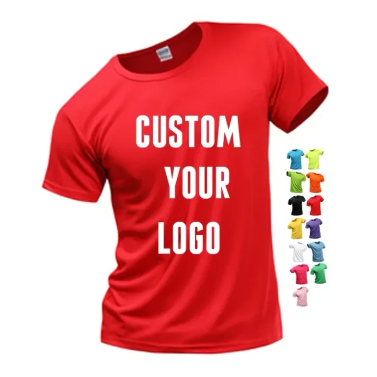 Quick-Drying-100-Polyester-Fiber-Regular-Running-Mens-T-shirts-Customized-Printing-and-Hot-Stamping-logo
