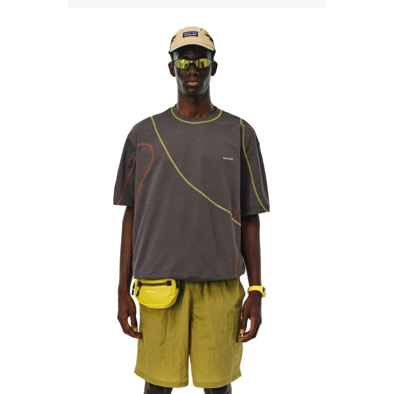 Quick-Drying-Antibacterial-Polyester-cotton-Oversized-Sports-T-shirt-with-Pattern-Round-Neck-Loose-Summer-Short-Sleeved-Couple