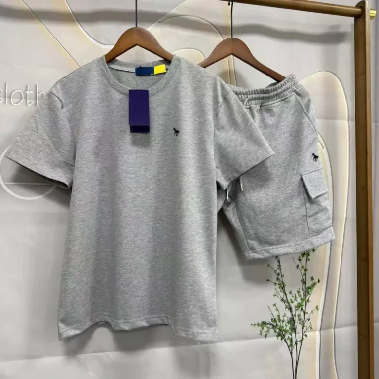 R-L-Embroidered-for-Logo-Crew-Neck-Solid-Color-American-Style-Short-Sleeve-T-Shirt-Relaxed-Fit-Casual-Sports-Summer-100-Cotton