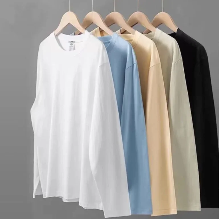 RNSHANGER-Fashion-Long-Sleeves-T-Shirts-for-Men-Basic-Cotton-Plain-Color-Tshirts-Casual-Crew-Neck-Male-INS-Undershirt-Top