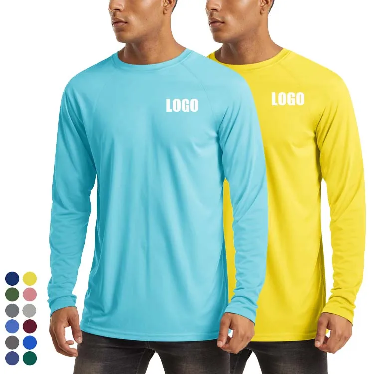 Rash-Guard-Mens-UPF-50-Long-Sleeve-Polyester-t-Shirt-Quick-Dry-Fishing-Sun-Protection-Shirt-Sports-Running-Pullover-Tops