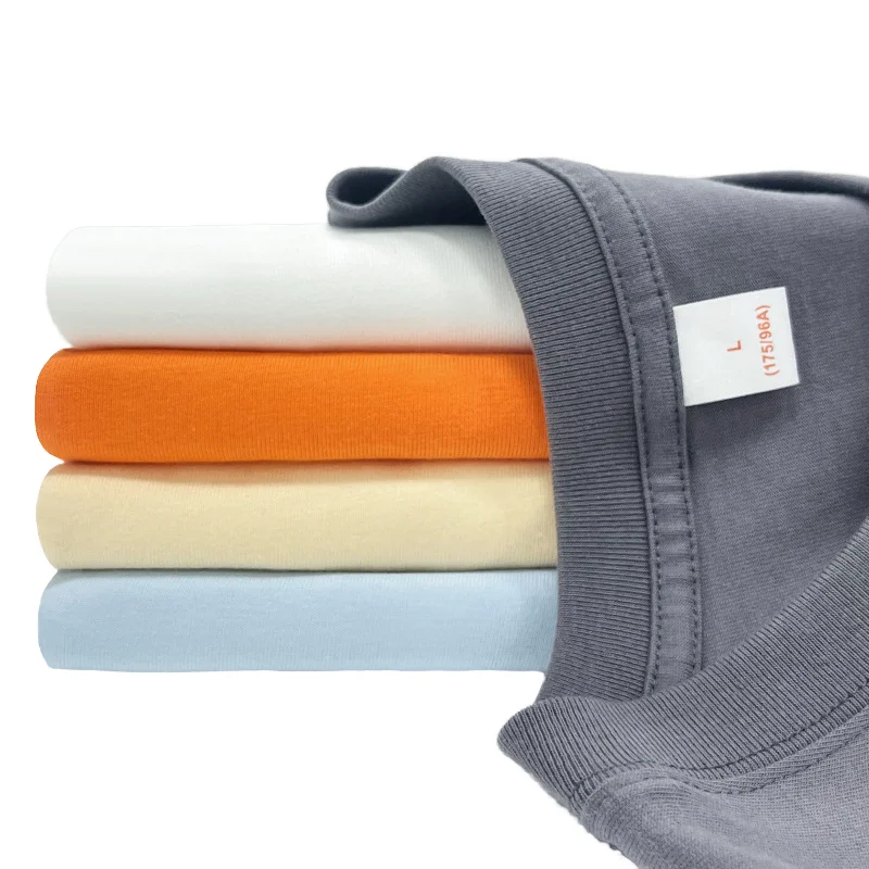 Regular-Box-Fit-Tee-Shirt-Homme-Coton-Custom-220-Gsm-Cotton-T-shirt-Tshirts-Unisex-with-Logo-Custom-Logo-Printed-1