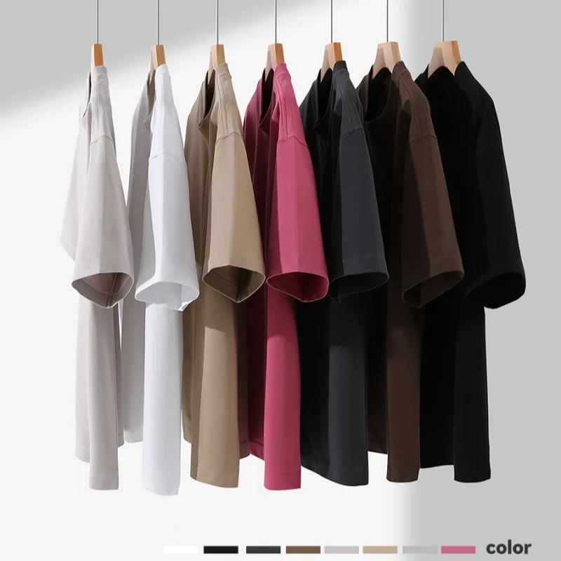 Regular-Fit-Short-Casual-Blank-Summer-Mens-T-Shirts-Short-Sleeve-O-Neck-Breathable-Eco-Friendly-Customizable-for-Printing