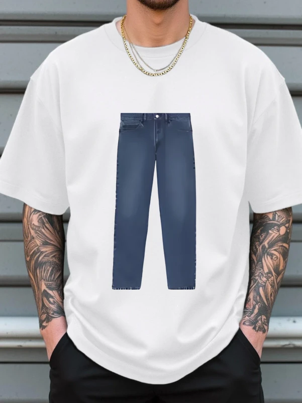 Regular-Sleeve-Mens-Casual-Short-sleeved-T-shirt-100-Cotton-Solid-Quick-Dry-Breathable