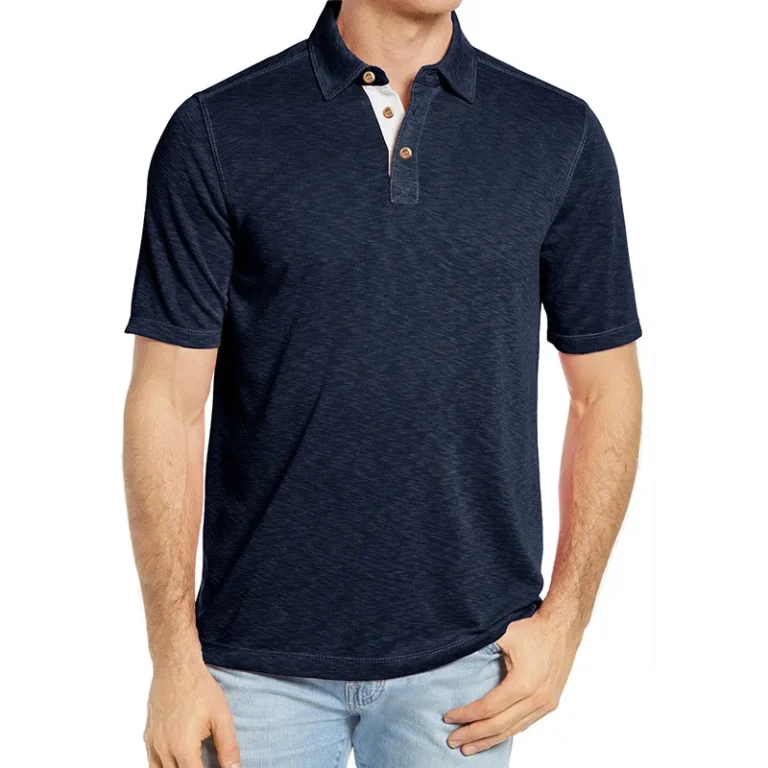 S-XXL-European-and-American-Mens-Short-Sleeved-Casual-Shirt-Mens-Polo-Neck-T-shirt-Colored-Cotton-Top
