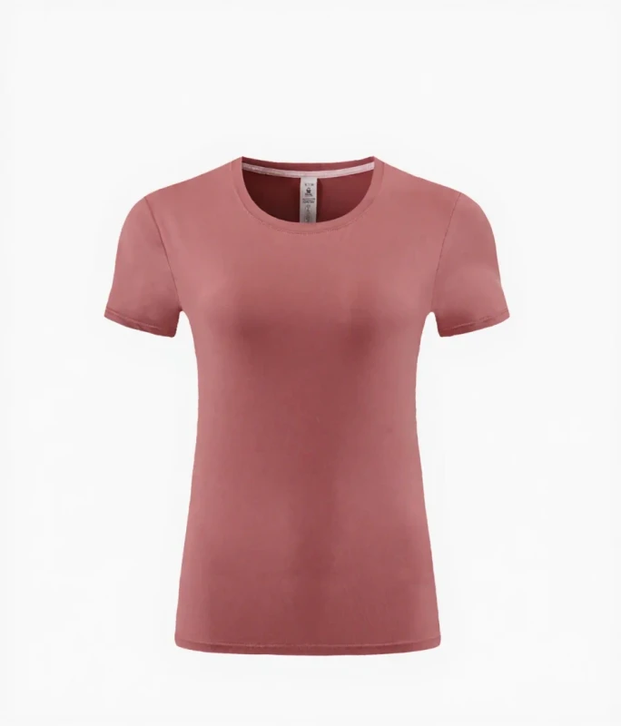 Seamless-Yoga-T-shirt-Women-Slimming-Outdoor-Sports-Short-sleeved-Neck-Quick-Dry-Breathable-Spandex-Polyester-Summer