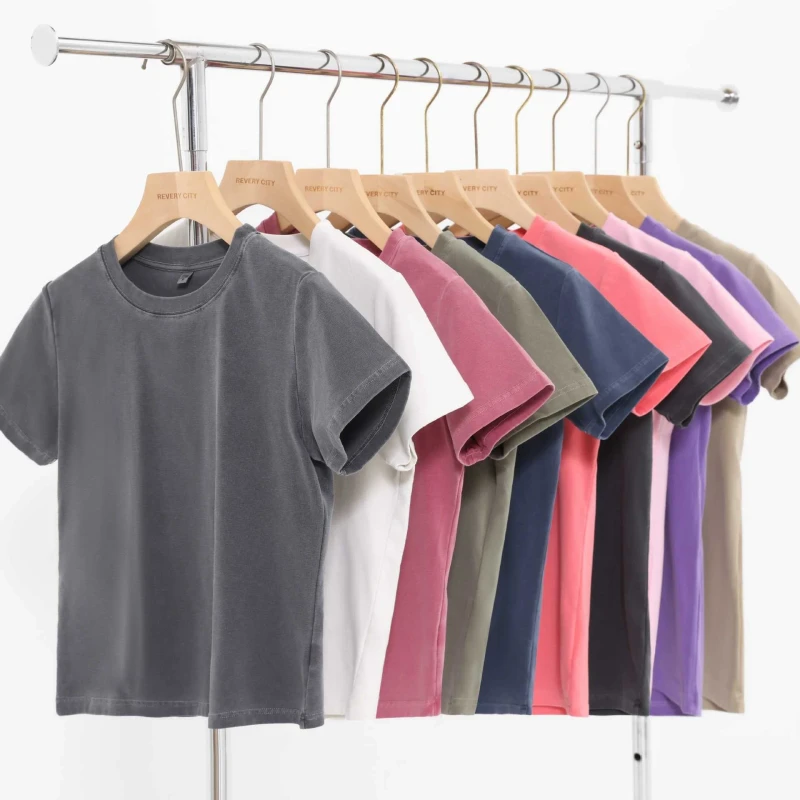 Sexy-Style-Womens-Pure-Cotton-Retro-T-Shirt-Loose-Summer-Streetwear-Washed-Distressed-Short-Sleeve-Crop-T-Shirts