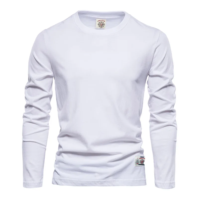 Shanghai-Factory-X-XL-2XL-Various-Color-220GSM-Cotton-Long-Sleeve-T-Shirt