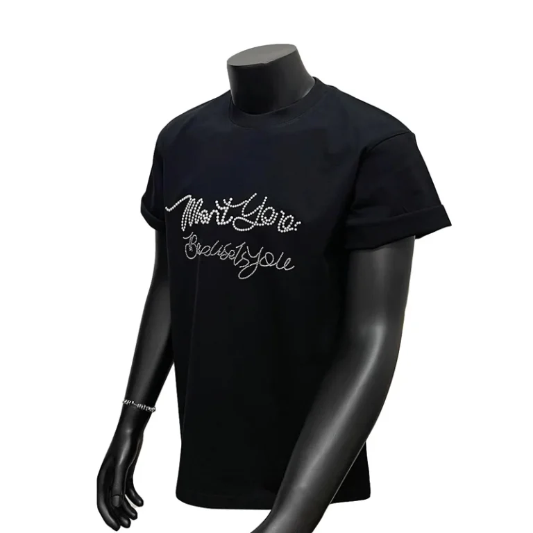 Shine-Rhinestone-Custom-Oversized-T-Shirt-Your-Design-Logo-Hot-Drill-Rhinestone-Luxury-Pearl-Glitter-T-Shirt
