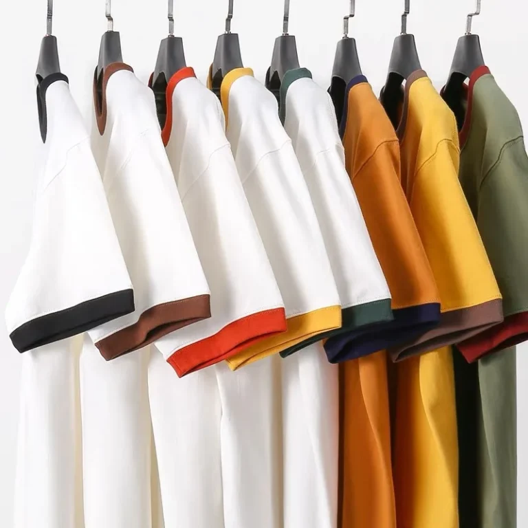 Short-Sleeve-Crew-Neck-Tshirt-Men-Heavy-Cotton-Vintage-Ringer-Tee-Shirt-Contrast-Color-Versatile-Trendy-T-shirt-Couple