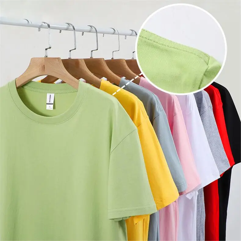 Short-Sleeve-High-Quality-Heavyweight-Plain-Blank-Unisex-Tshirt-100-Cotton-Custom-Screen-Printing-T-shirt-for-Men-T-Shirt