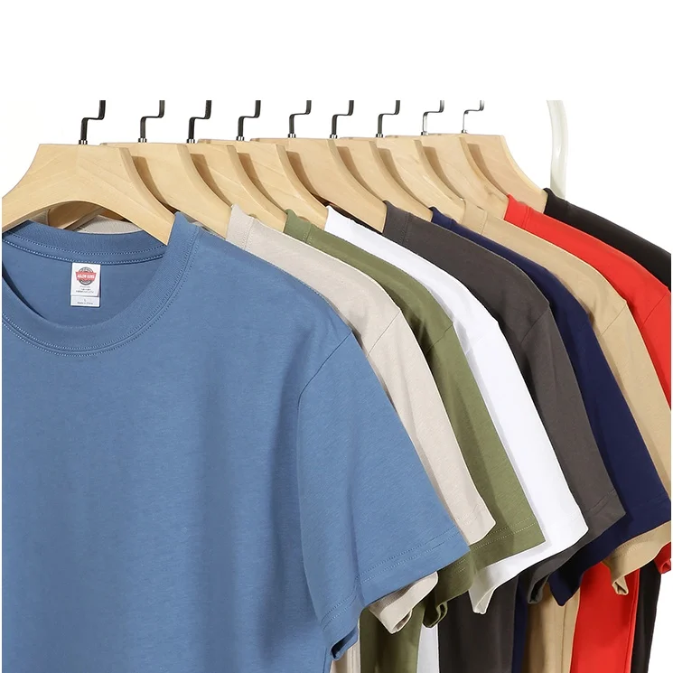 Short-Sleeved-Cotton-T-shirt-Mens-Summer-Half-Sleeved-T-shirt-Round-Neck-Base-Shirt-and-Simple-Solid-Color-Loose-Top-Clothes