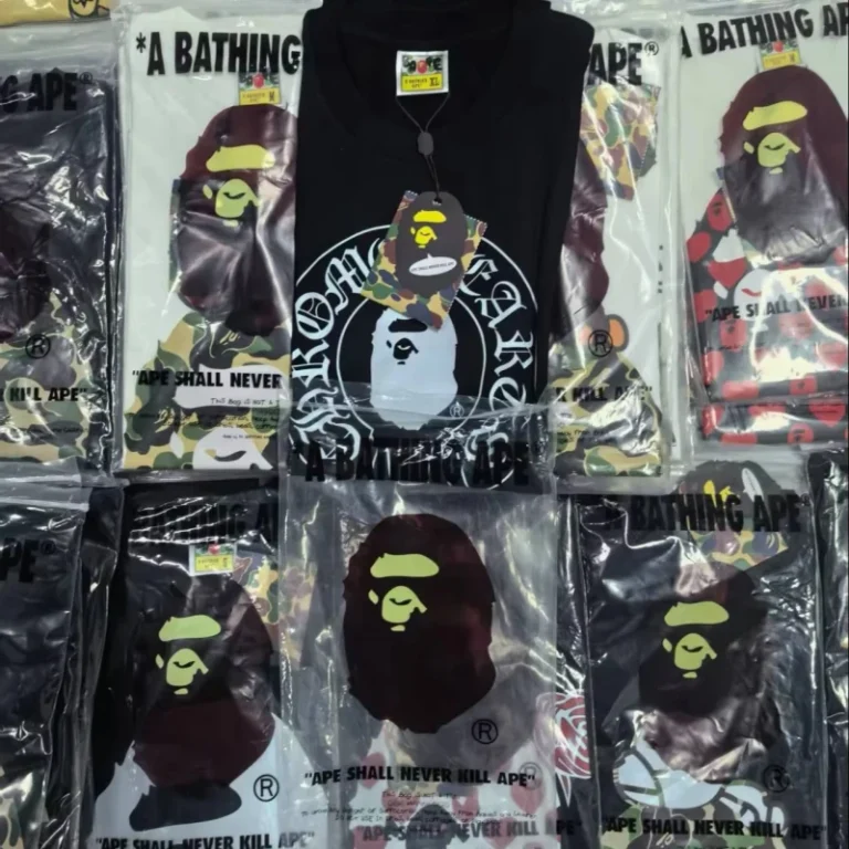 Single-Stitch-Amz-New-Top-Quality-Heavyweight-Printed-Tees-100-Cotton-1-1-Luxury-Designer-Ba-Pes-Mens-T-Shirts