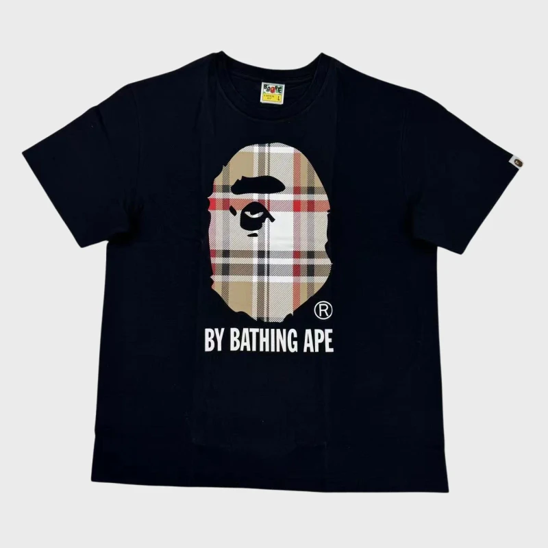 Single-Stitch-High-Version-Ready-Stock-Letter-Printing-Bapees-Tee-Men-Trendy-PrintedApe-Shirt-Fashion-Designer-Bapees-Shirt