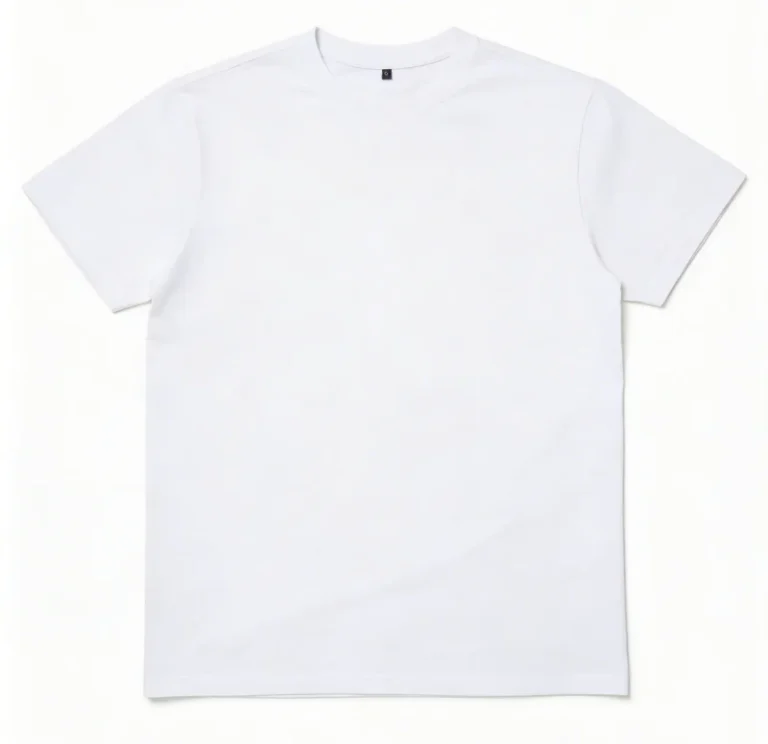Soft-Fabric-Custom-Graphic-Logo-Label-100-Cotton-Pure-White-Casual-Oversized-Plain-Mens-T-Shirt