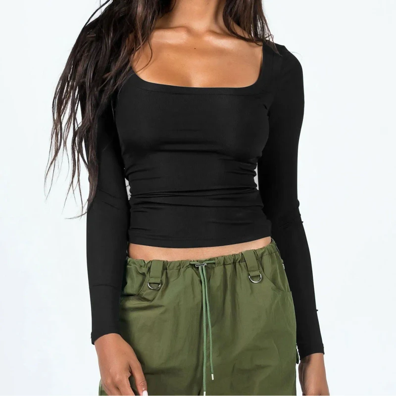 Soft-Long-Sleeve-T-Shirt-Quick-Dry-Anti-Shrink-Breathable-Womens-Top