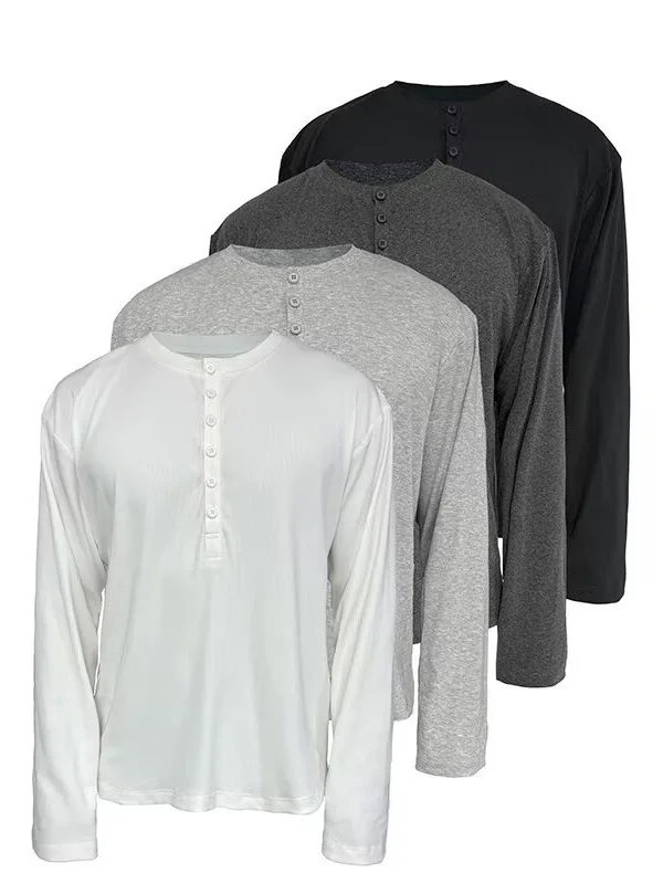Solid-Color-Long-Sleeved-T-shirt-for-Men-in-Autumn-Simple-and-Loose-Casual-Versatile-T-shirt