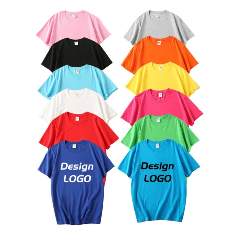 Solid-Color-O-Neck-200g-Oversized-T-Shirt-Custom-Logo-Short-Sleeve-Unisex-Breathable-Eco-Friendly-100-Cotton