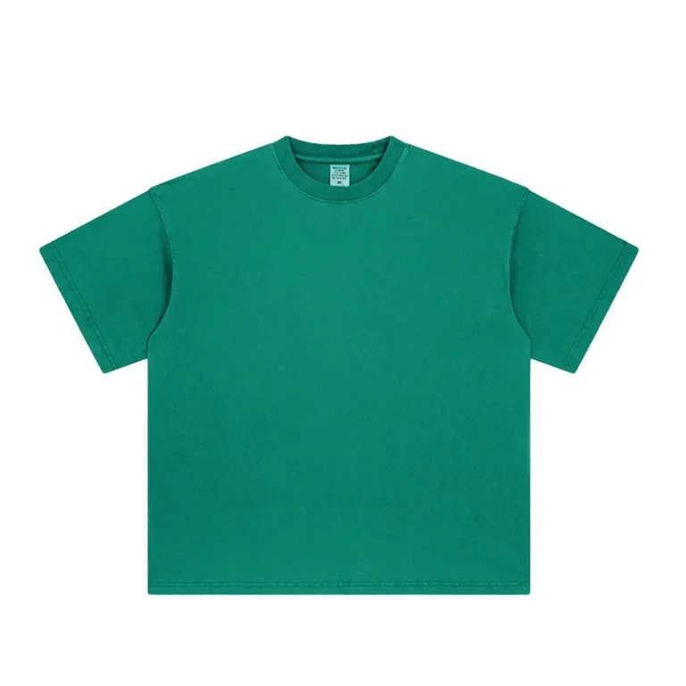 Solid-Dark-Crew-Neck-Men-T-Shirt-Custom-Logo-Cotton-Blank-1