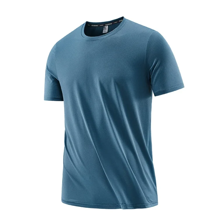 Spandex-Fabric-Round-Neck-T-Shirt-Workout-Designed-T-Shirt-Sport-Dry-Fit-Men-T-Shirt