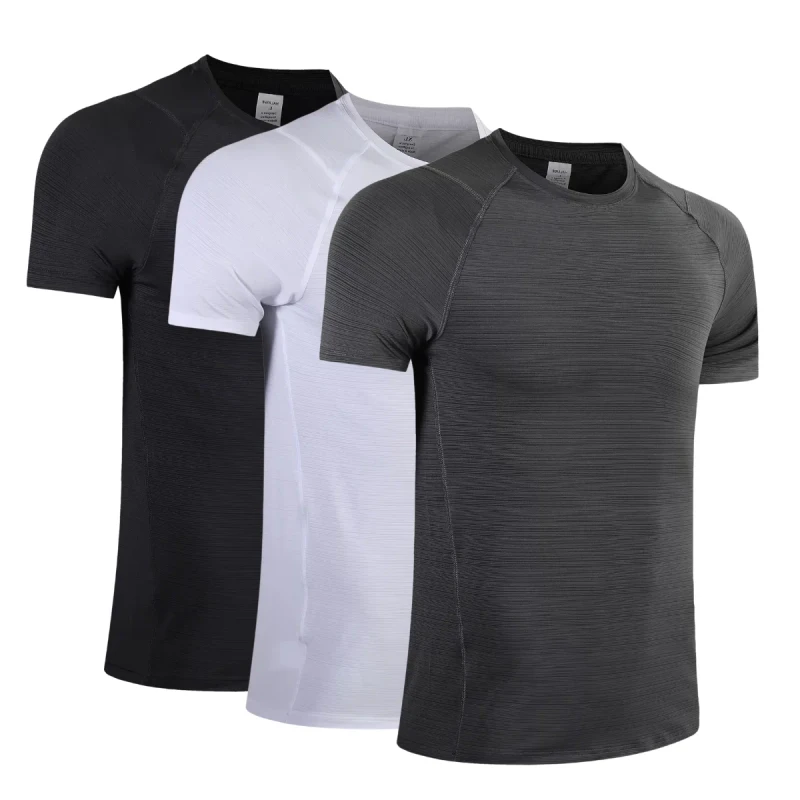 Spandex-Polyester-Breathable-Customizable-Jogger-MenS-Workout-T-Shirt-Slim-Fit-Athletic-Fitness-T-Shirt-Sport-Homme-Active-Tops