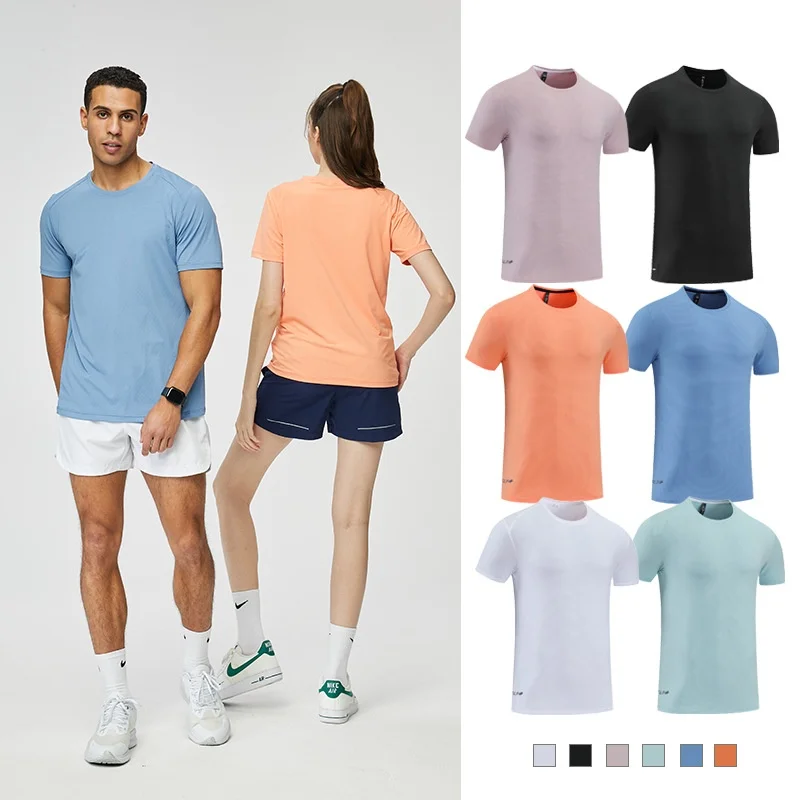 Sports-T-shirt-Quick-drying-Summer-Thin-Loose-Casual-Solid-Mens-Womens-Running-Basketball-Training-Ice-Silk-Short-sleeved