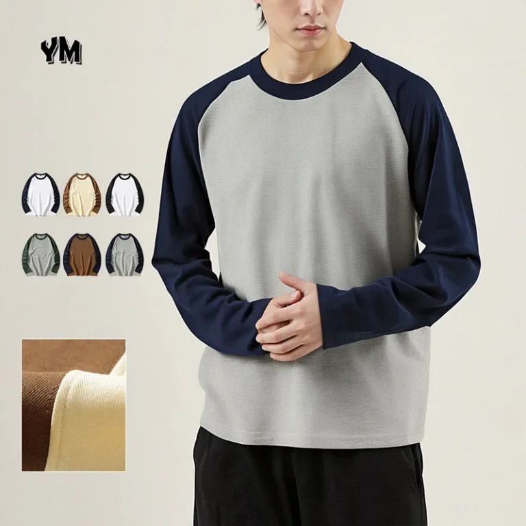Spring-and-Autumn-100-Cotton-Fashion-280-Grams-Long-sleeved-T-shirt-Oversize-Classic-Vintage-Crewneck-Sweatshirt