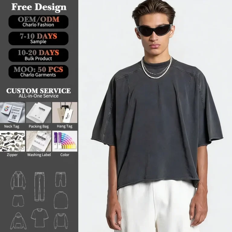 Streetwear-Custom-Cropped-Boxy-Vintage-Acid-Wash-T-Shirts-Pour-Hommes-Manufacturer-Oversized-Heavyweight-Mens-Cotton-T-Shirt