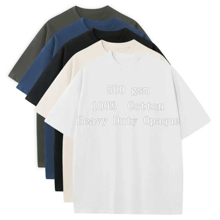 Streetwear-Custom-logo-500GSM-Heavy-Weight-Luxury-Boxy-Fit-T-Shirt-Oversized-Crew-Neck-100-Cotton-Tshirts-With-Embroidery