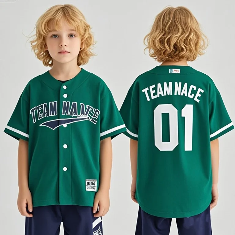 Sublimation-Customize-Your-Design-Softball-Wear-for-Boys-Baseball-Jersey-Florida-Unisex-Heavyweight-Kids-Green-Baseball-T-Shirt
