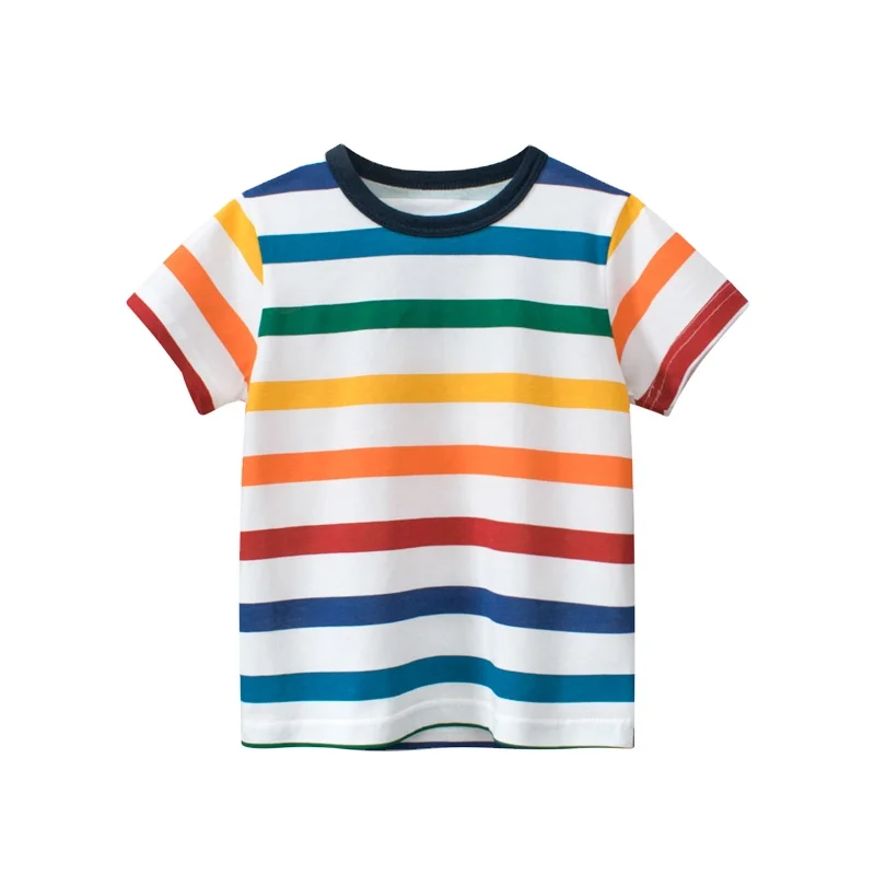 Summer-100-Cotton-Kids-T-Shirts-Multicolor-Printed-Plain-Baby-Boy-T-Shirts