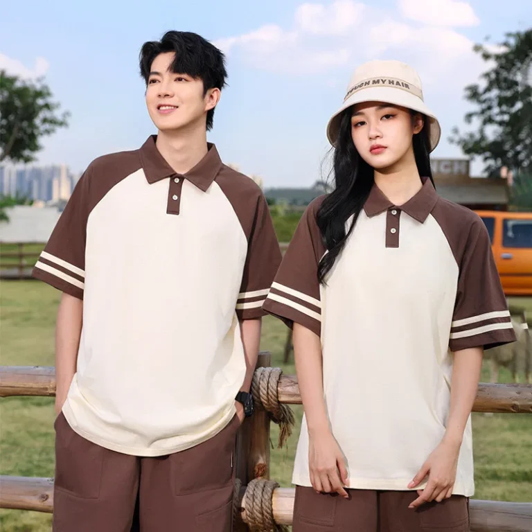 Summer-100-Cotton-Polo-Shirt-Heavyweight-Screen-Print-T-shirt-Blank-Solid-Color-Oversized-t-Shirt-with-Custom-logo-Polo-Shirt