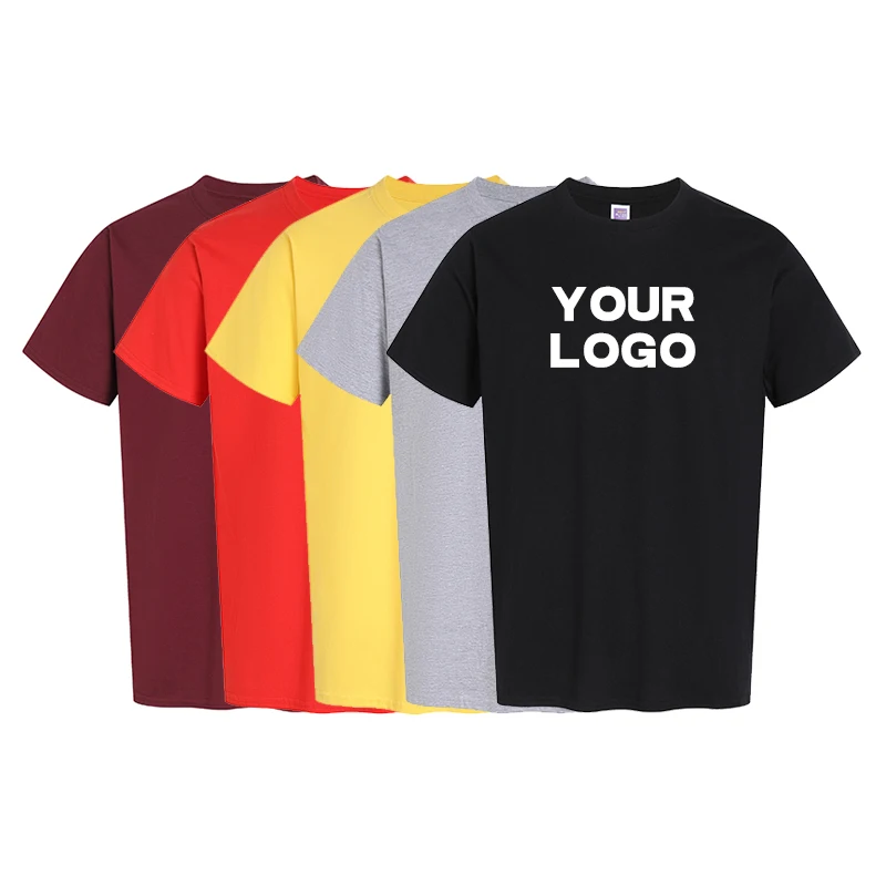 Summer-100-Cotton-T-Shirt-Comfortable-Soft-Mens-Crewneck-T-Shirt-Can-Be-Customized-Logo