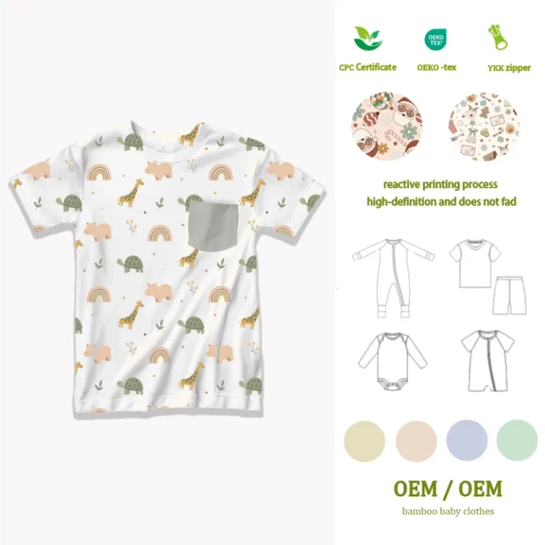 Summer-Bamboo-T-Shirt-for-Baby-Boy-Short-Sleeve-Casual-Tops-Toddlers-Print-Pattern-Pullover-with-Pocket-Neck-Clothin