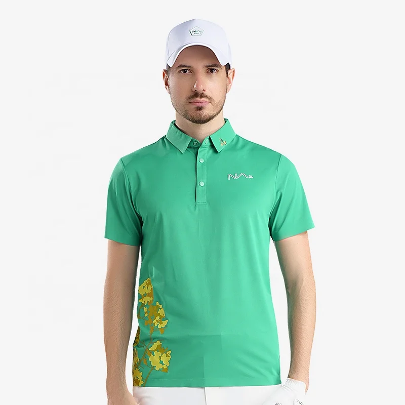 Summer-Breathable-Polo-T-Shirt-Moisture-Wicking-Quick-Dry-Short-Sleeve-Golf-Clothing-Mens-Polo-T-Shirt