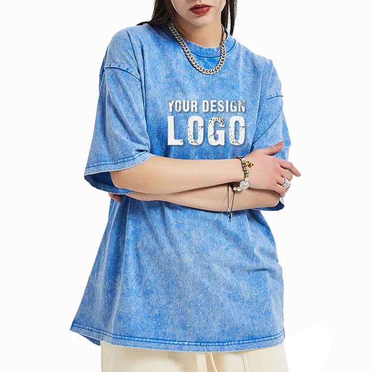 Summer-Casual-Heavy-Cotton-Small-Neckline-Womens-T-Shirt-America-Fashion-Half-Sleeve-Vintage-Washed-Oversized-Lady-T-Shirts
