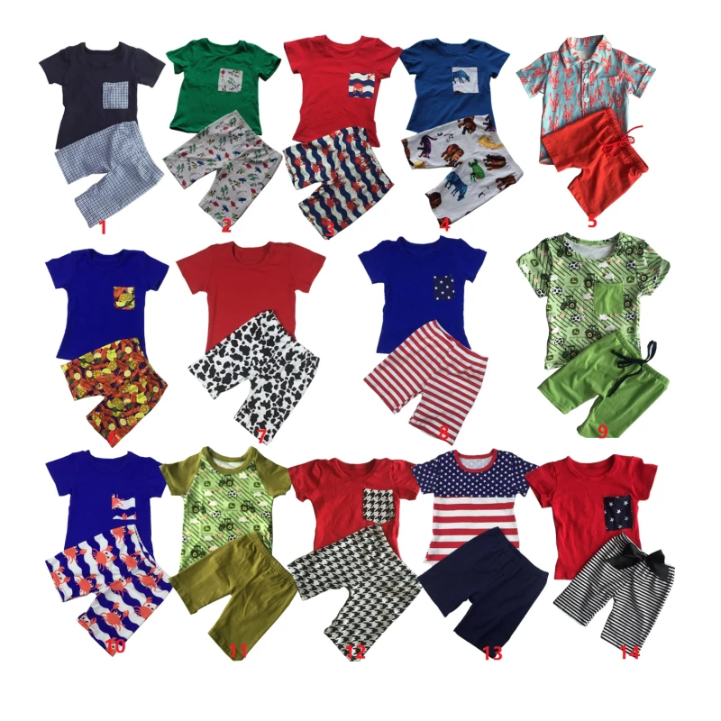 Summer-Casual-Kids-Clothing-Sets-for-Boys-and-Girls-Printed-Short-Sleeve-T-Shirt-and-Shorts-Two-Piece-Set