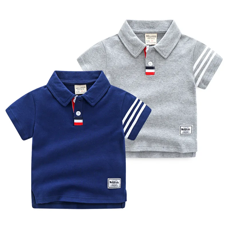 Summer-Casual-New-Short-Sleeve-Childrens-Cotton-T-Shirt-Korean-Style-Sports-Tie-Dyed-Boys-POLO-Shirt