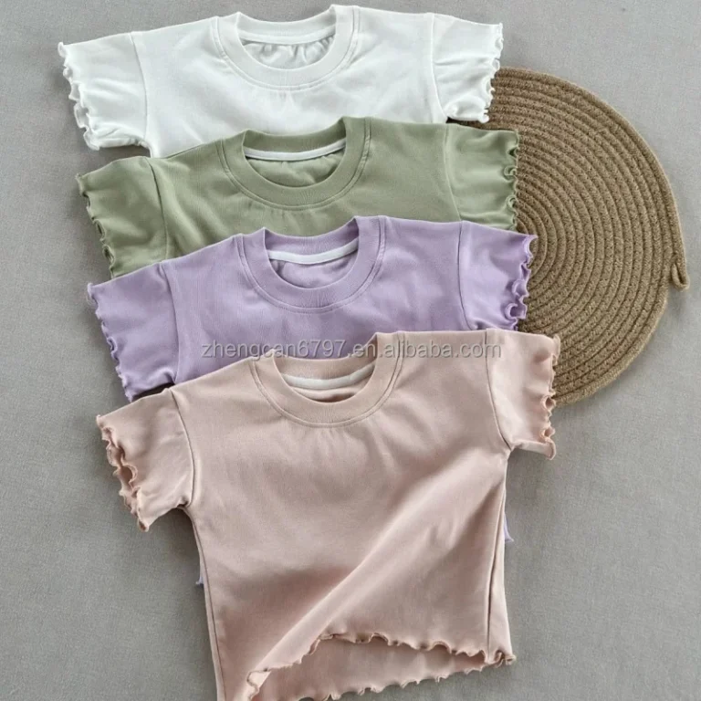 Summer-Childrens-T-shirt-for-Girls-A-Class-100-Cotton-T-shirts-Cute-Fitted-Short-Sleeve-Top-for-Infant