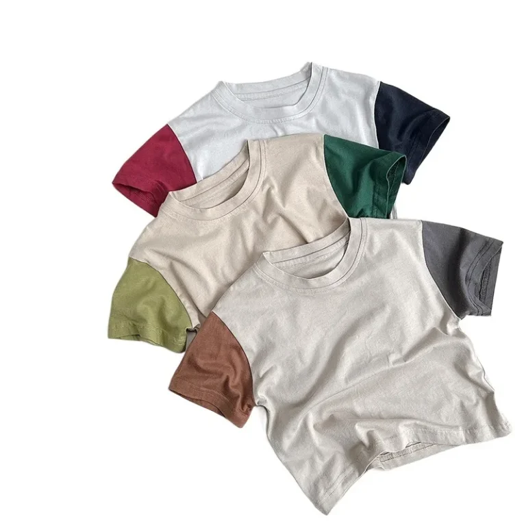 Summer-Cotton-Shorts-Sleeves-Boys-T-Shirts-Childrens-Clothes